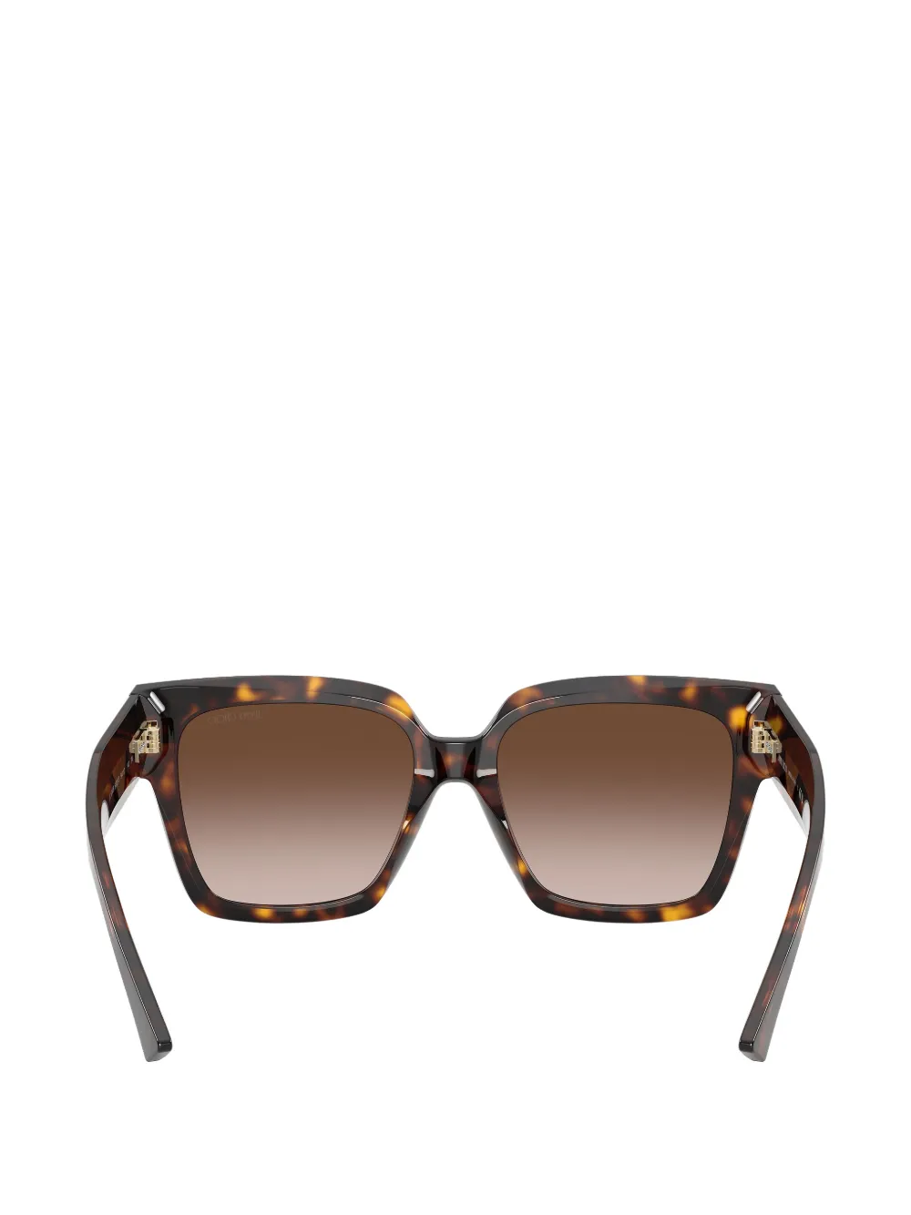 Jimmy Choo tortoiseshell-effect square-frame sunglasses Bruin