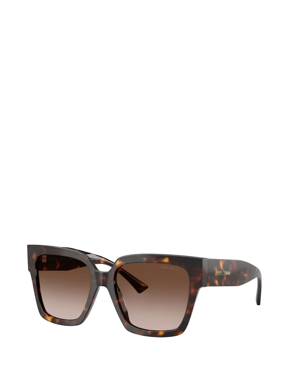 Jimmy Choo tortoiseshell-effect square-frame sunglasses Bruin