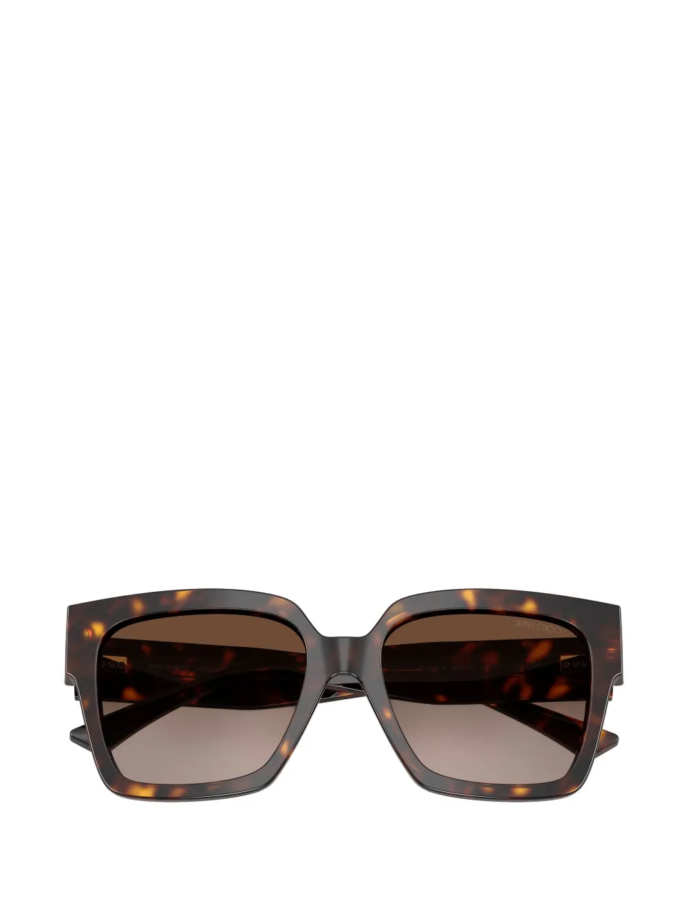 Jimmy Choo tortoiseshell-effect square-frame sunglasses Bruin