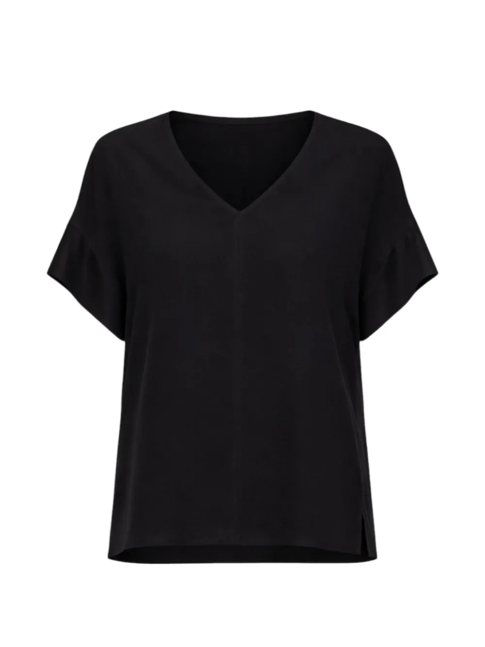 LIU JO V-neck short-sleeve blouse Zwart