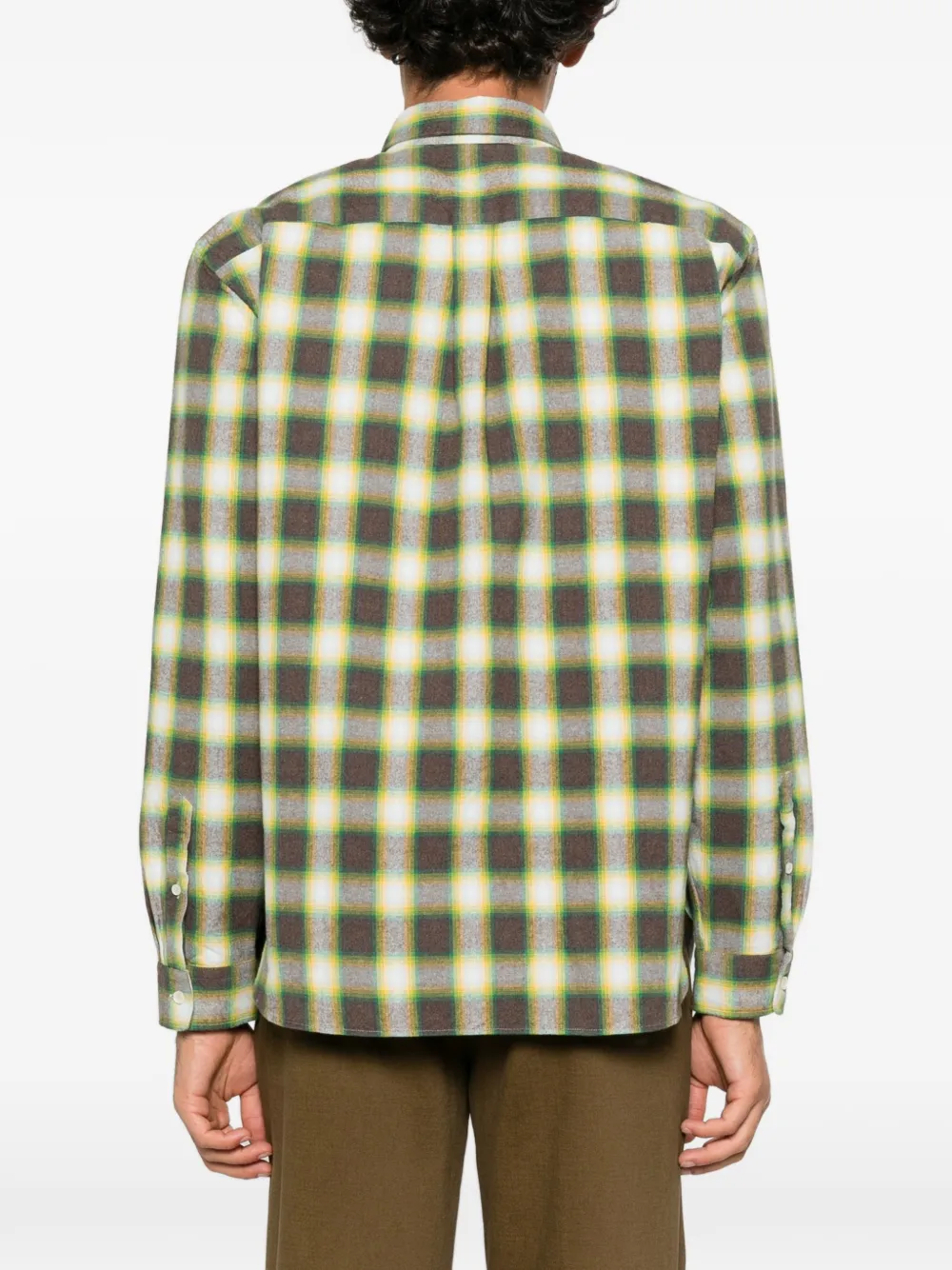 Xacus Legacy check-print flannel shirt Groen
