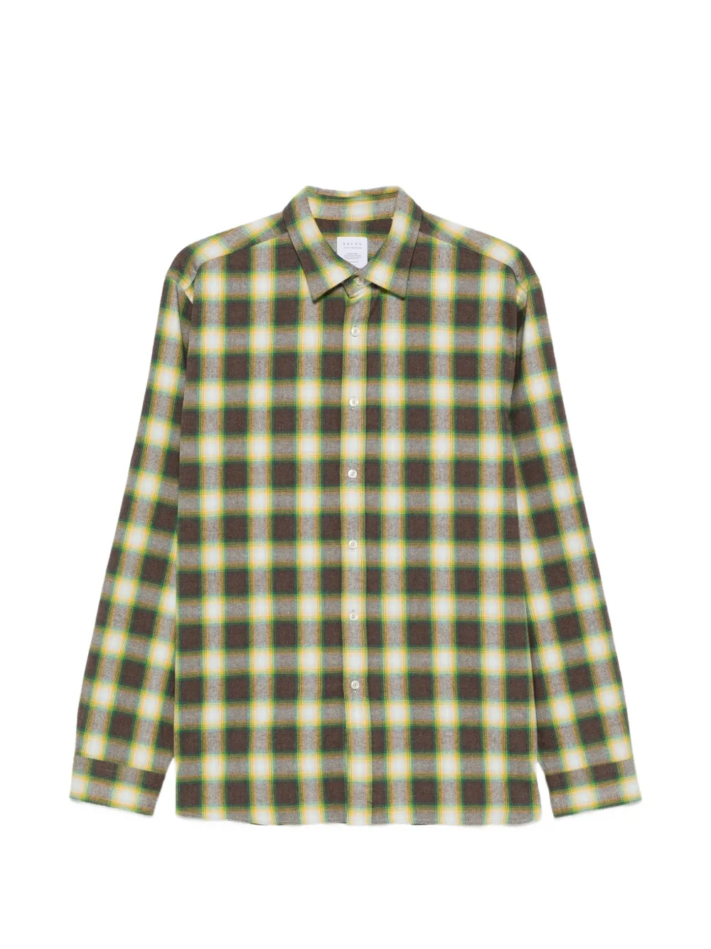 Xacus Legacy check-print flannel shirt Groen