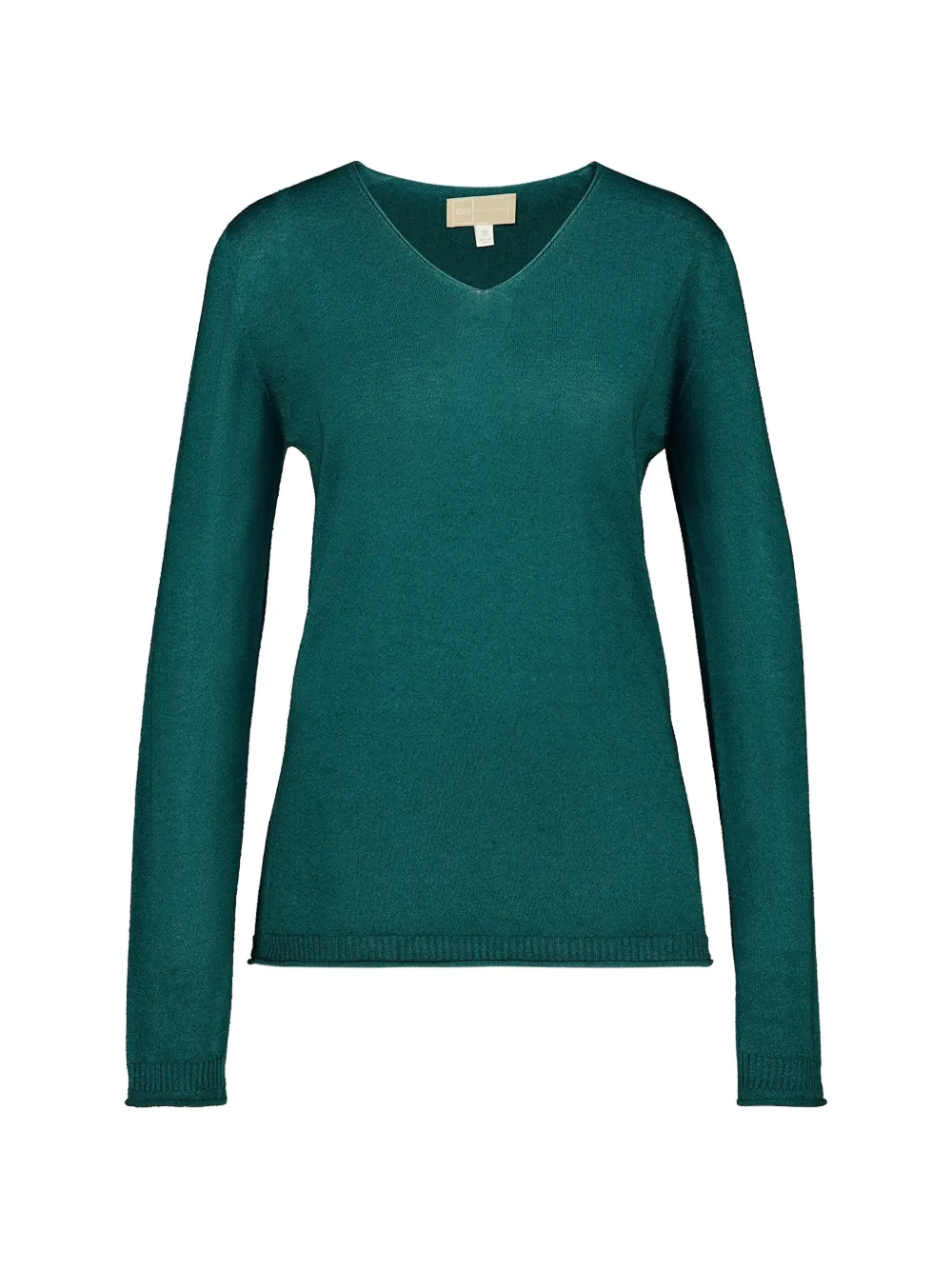 120% Lino V-neck sweater - Vert