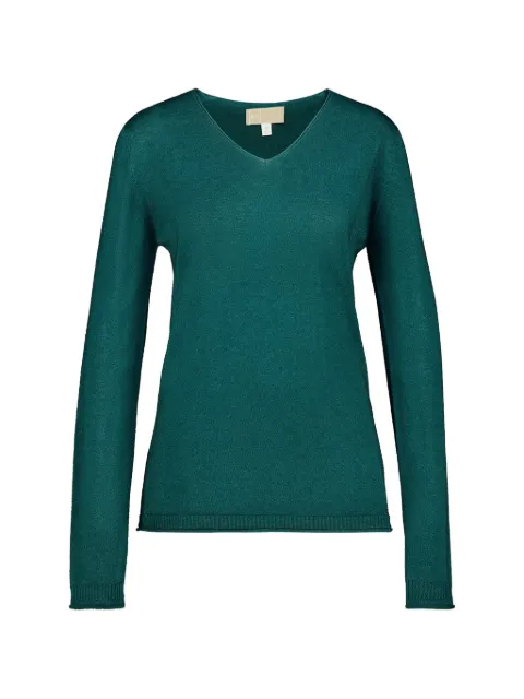 120% Lino V-neck sweater