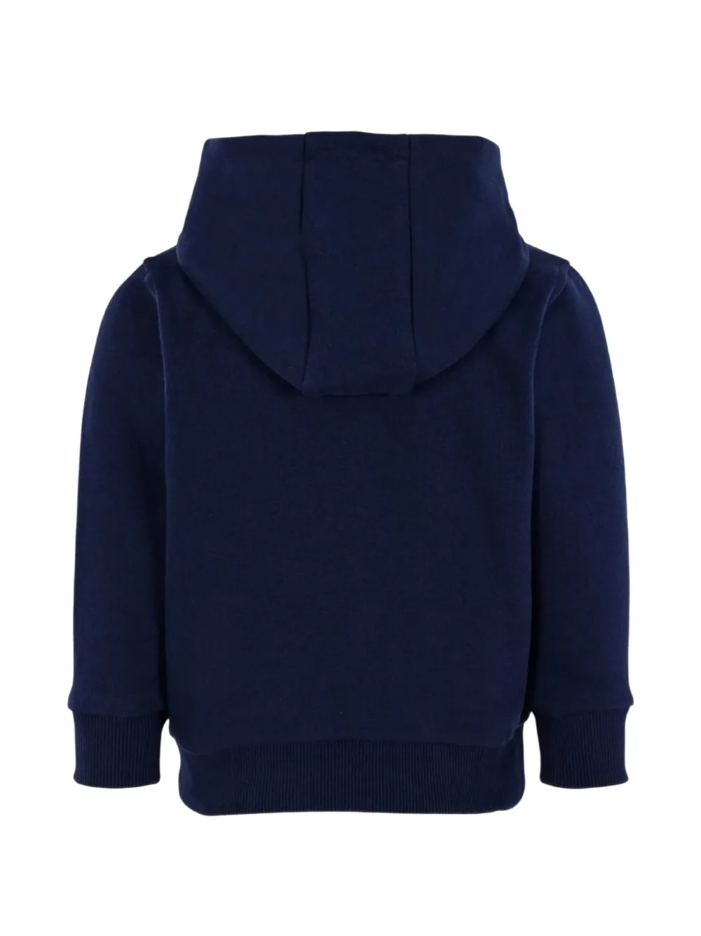 Lacoste Kids logo-patch zip-up hoodie Blauw