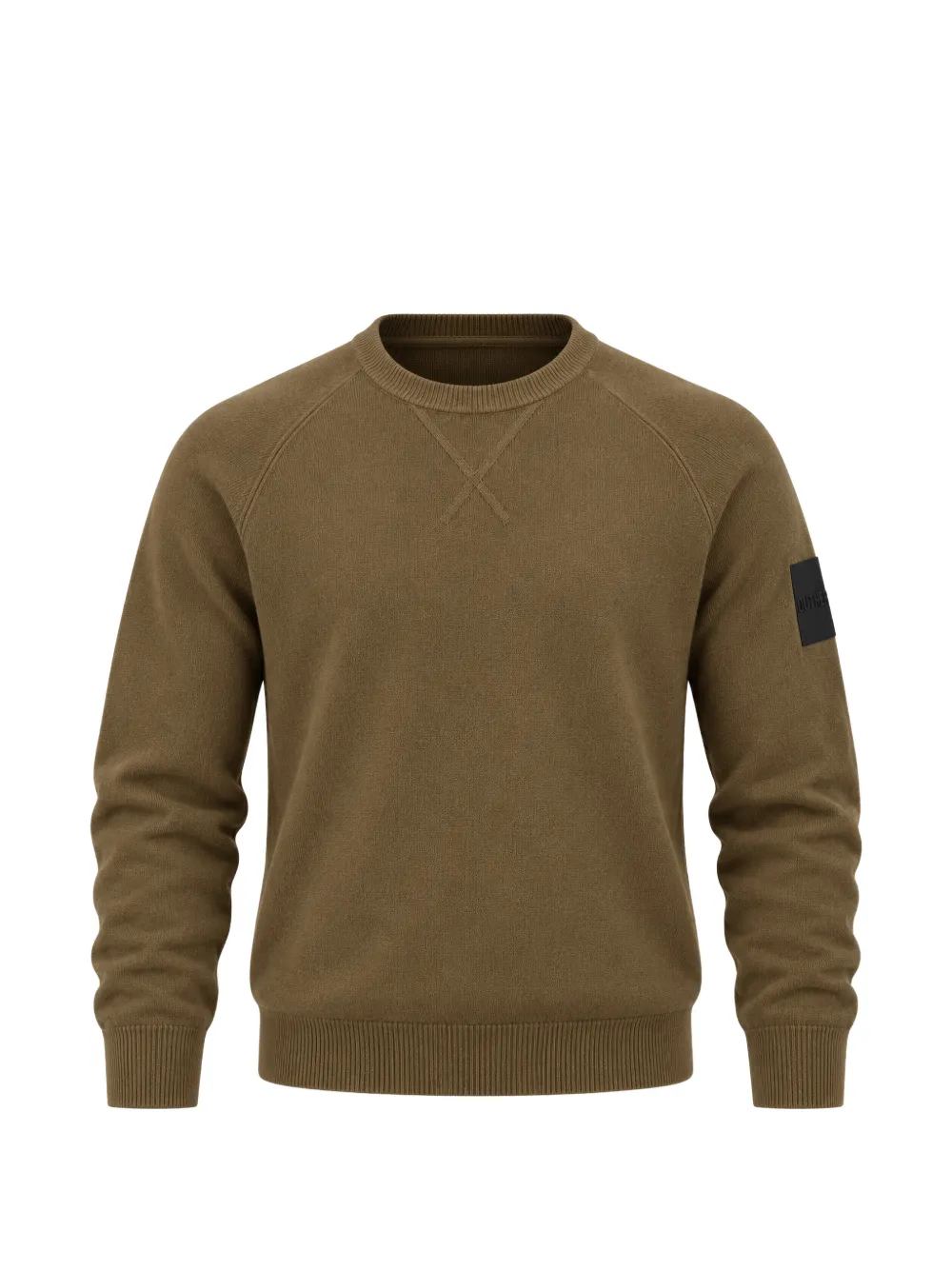Outhere Raglan-sleeve Logo-patch Sweater In Brown