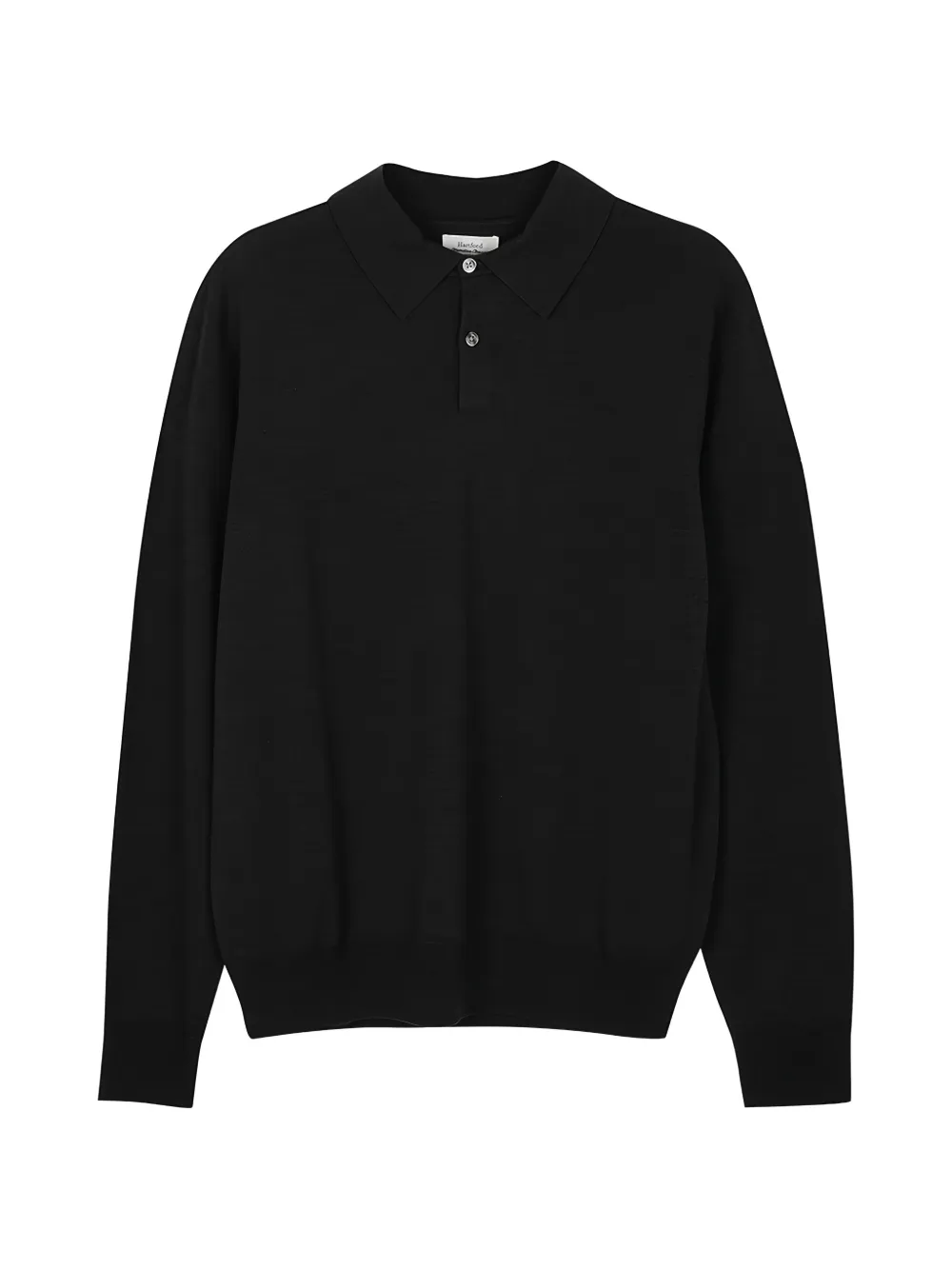 HARTFORD long-sleeve merino polo sweater - Noir HARTFORD long-sleeve merino polo sweater - Noir
