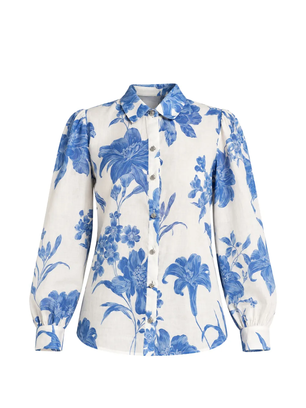 GUESS USA Clara floral-print shirt - Weiß