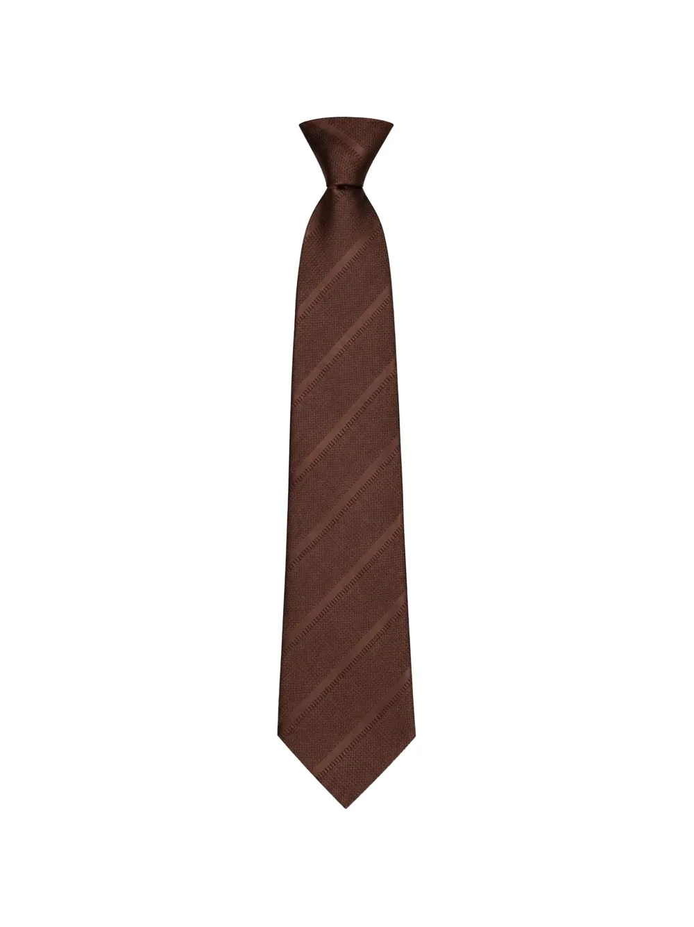 Song For The Mute Playground silk tie - Braun