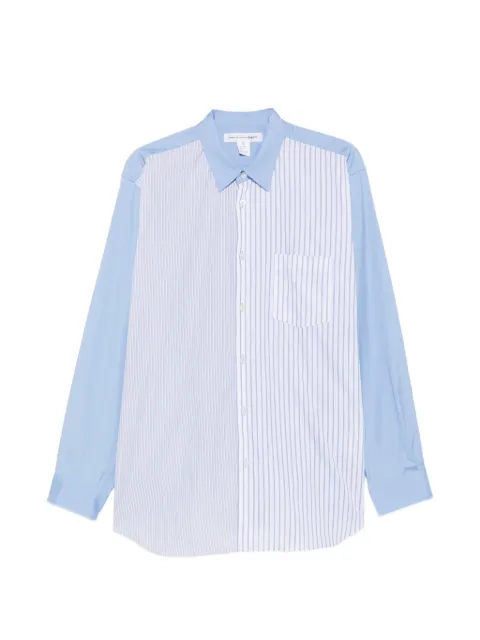 Comme Des Garçons Shirt vertical-stripe panelled shirt