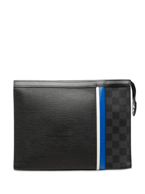 Louis Vuitton Pre-Owned 2020 Epi and Damier Graphite Stripe Pochette Voyage MM clutch bag
