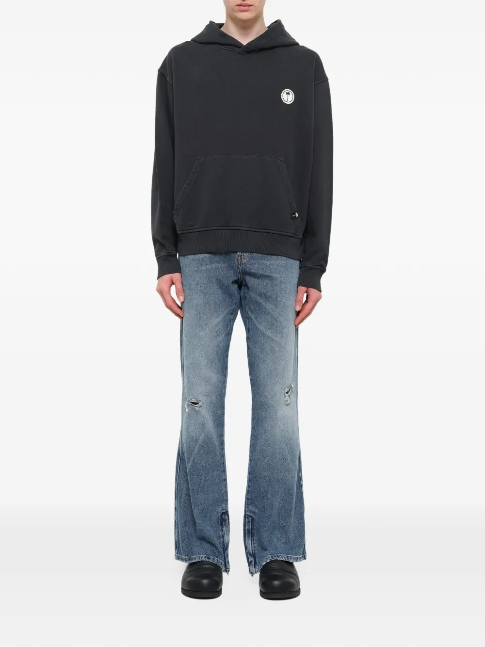 Palm Angels Palm Shadow hoodie Zwart