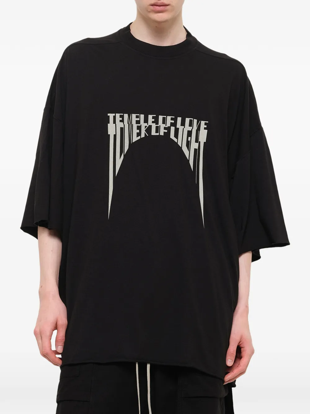Rick Owens DRKSHDW Tommy graphic-print T-shirt Zwart