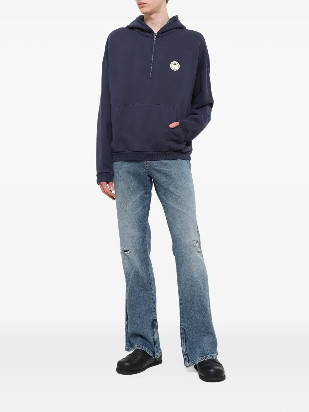 Palm Angels Palm Deco hoodie Blauw