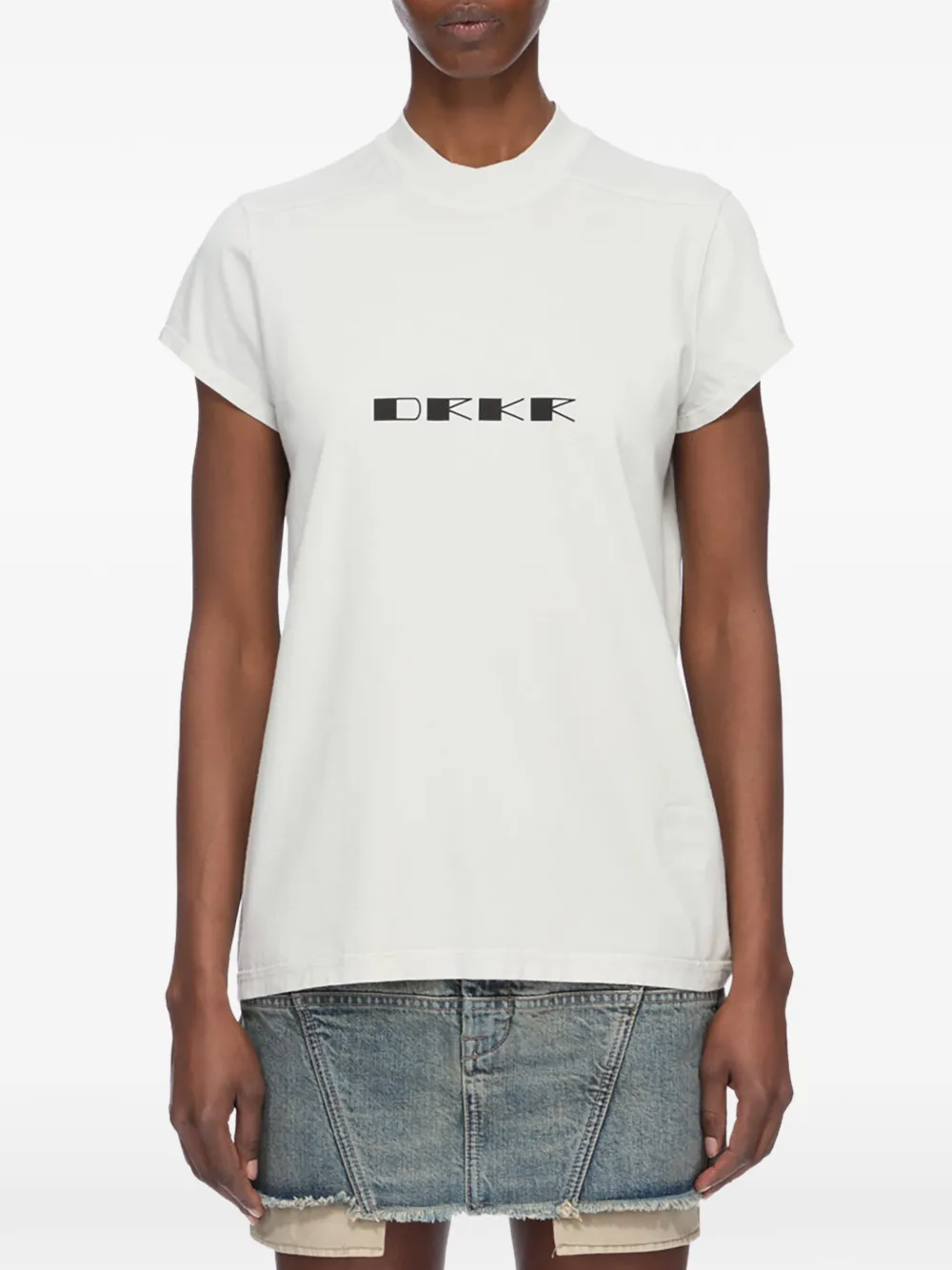 Rick Owens DRKSHDW graphic-print T-shirt Beige