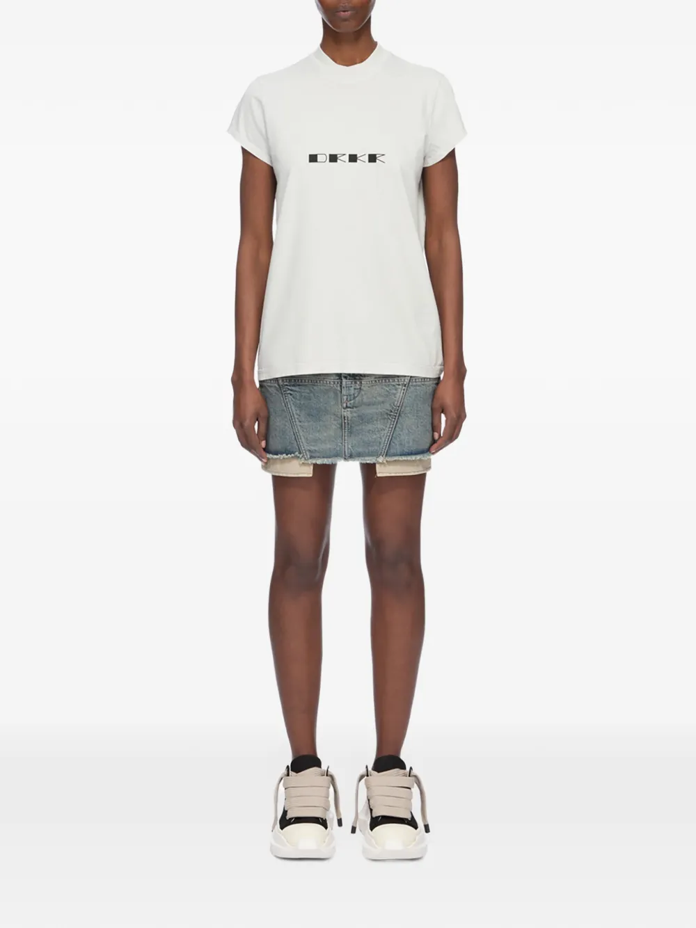 Rick Owens DRKSHDW graphic-print T-shirt Beige