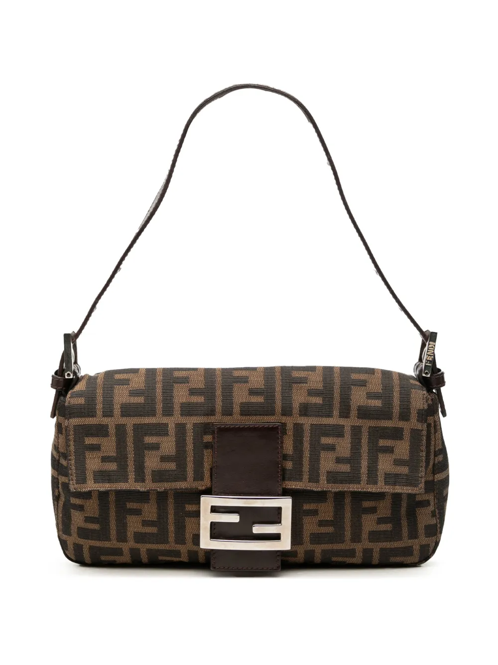 Fendi Pre-Owned 20th Century Zucca Canvas Baguette shoulder bag - Braun
