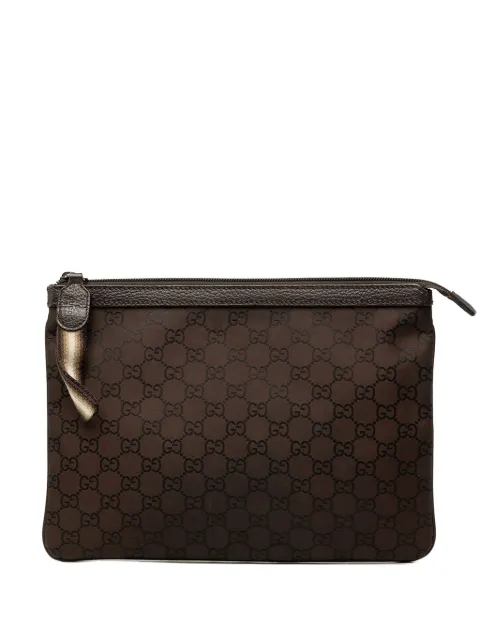 Gucci Pre-Owned 2000-2015 GG Nylon Top Zip clutch bag