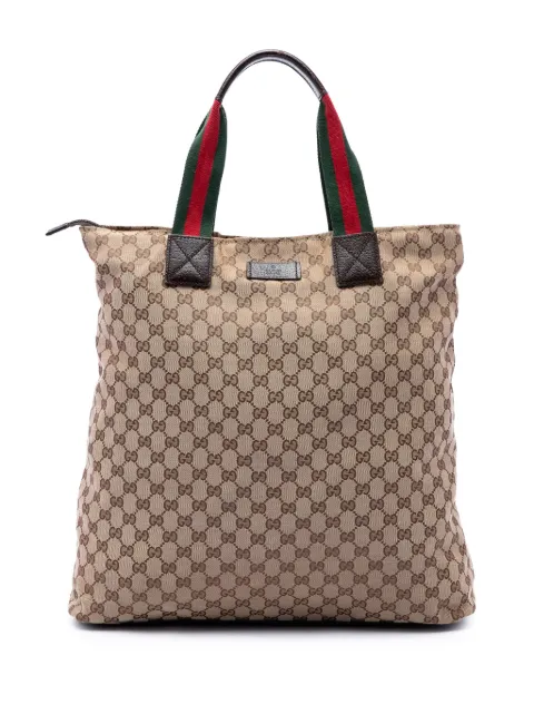 Gucci Pre-Owned 2016-2026 GG Canvas Web Vertical tote bag