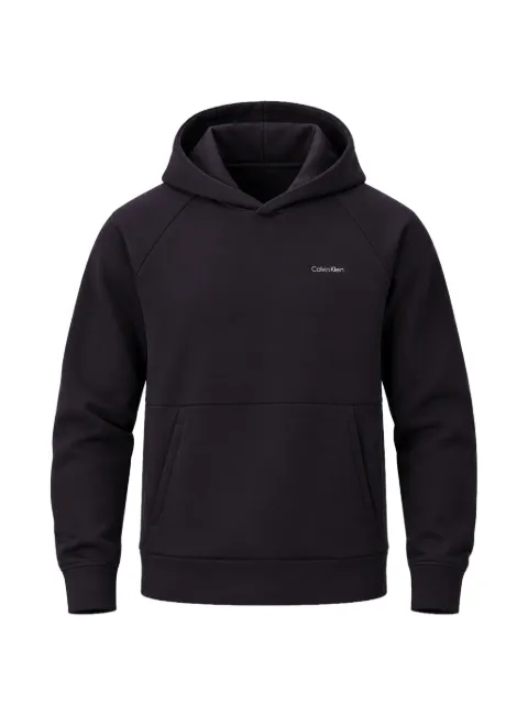 Calvin Klein logo-print raglan-sleeved hoodie