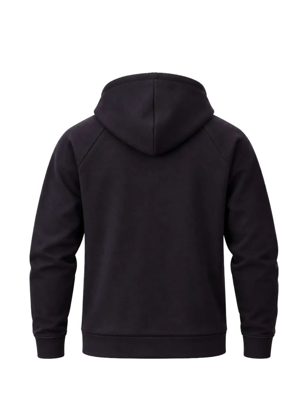 Calvin Klein logo-print raglan-sleeved hoodie Blauw