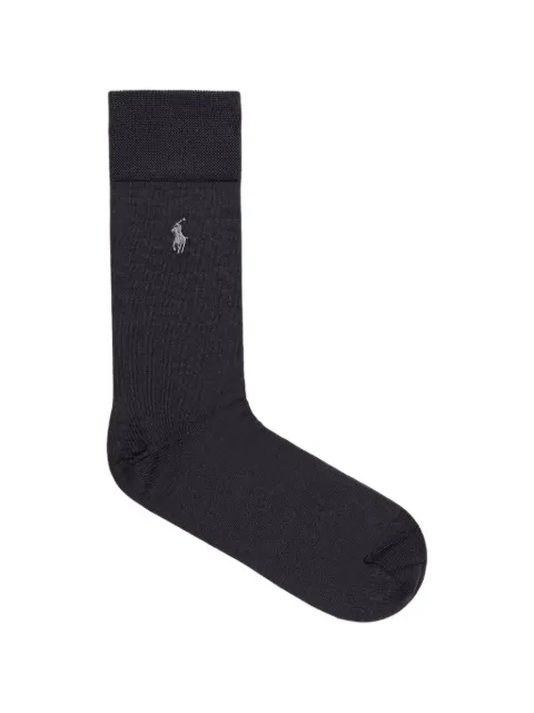 Polo Ralph Lauren logo-embroidered cotton socks (set of two)