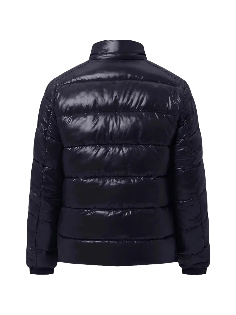 Save The Duck quilted glossy jacket Blauw