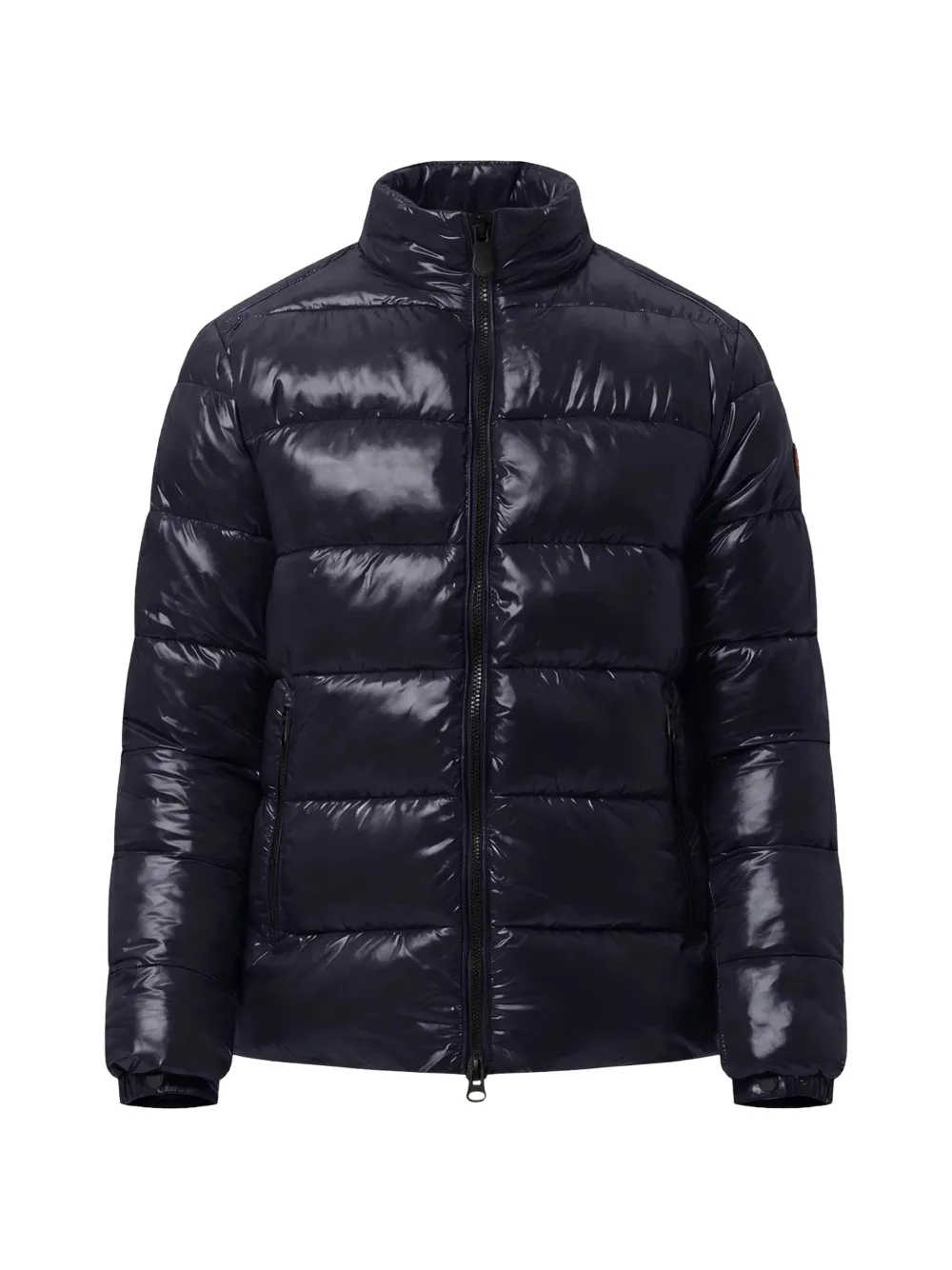 Save The Duck quilted glossy jacket - Blau