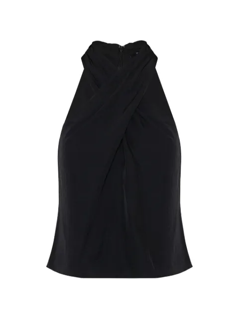 Theory crossover-strap halterneck top