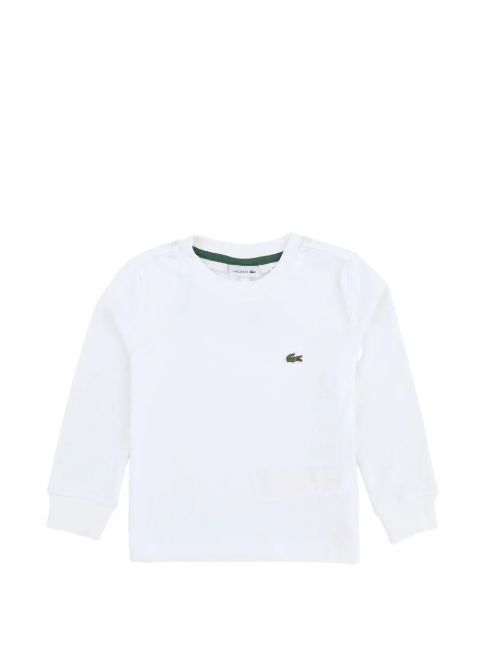 Lacoste Kids logo-patch T-shirt - Bianco