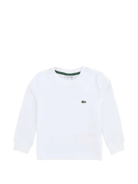 Lacoste Kids playera con parche del logo
