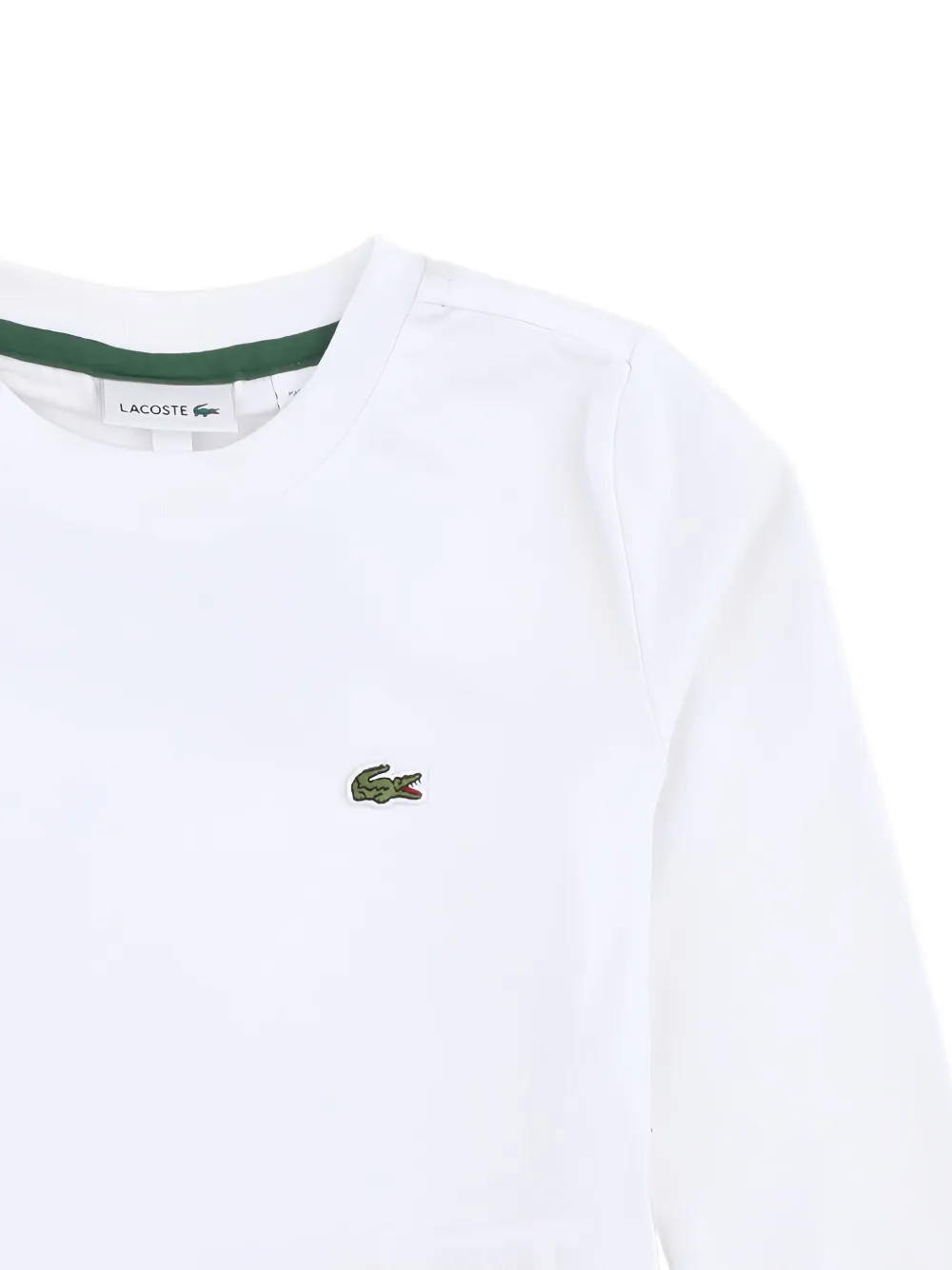Lacoste Kids logo-patch T-shirt Wit