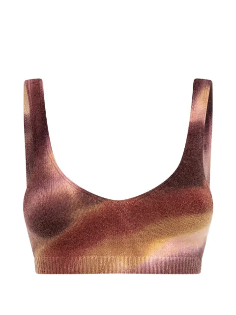 Laneus tie-dye knitted tank top