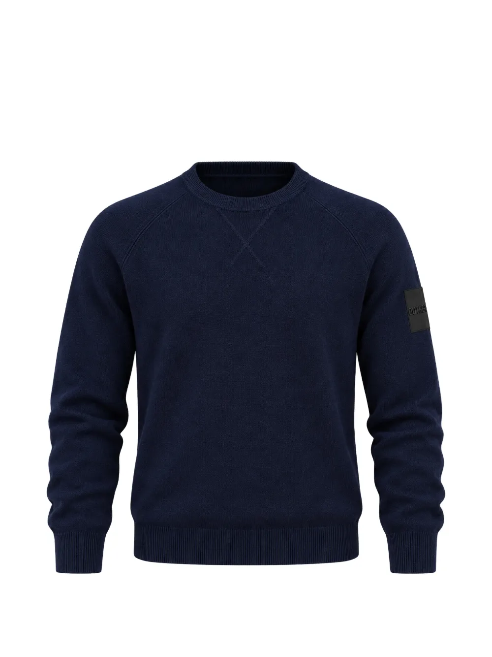Outhere Logo-patch Raglan-sleeve Sweater In Blau
