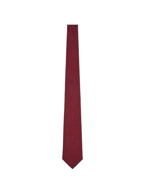Emporio Armani herringbone-weave silk tie