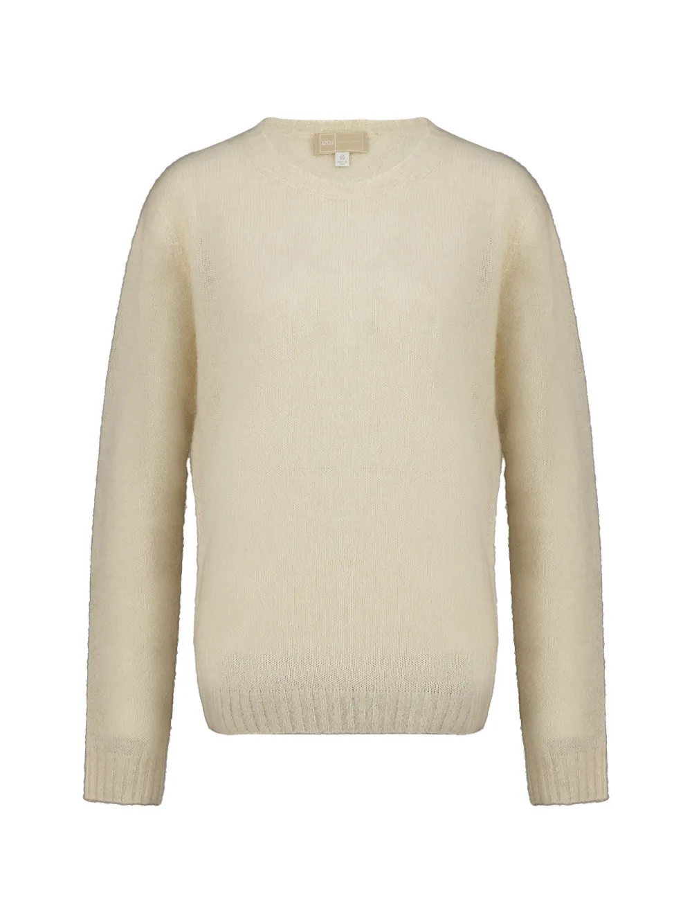 120% Lino crew-neck long-sleeve sweater - Tons neutres