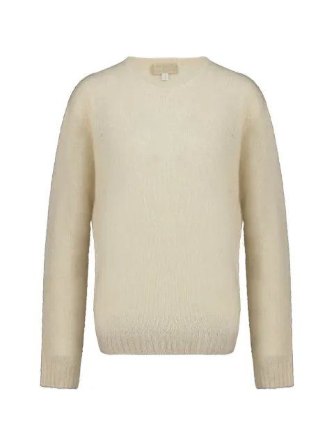 120% Lino crew-neck long-sleeve sweater