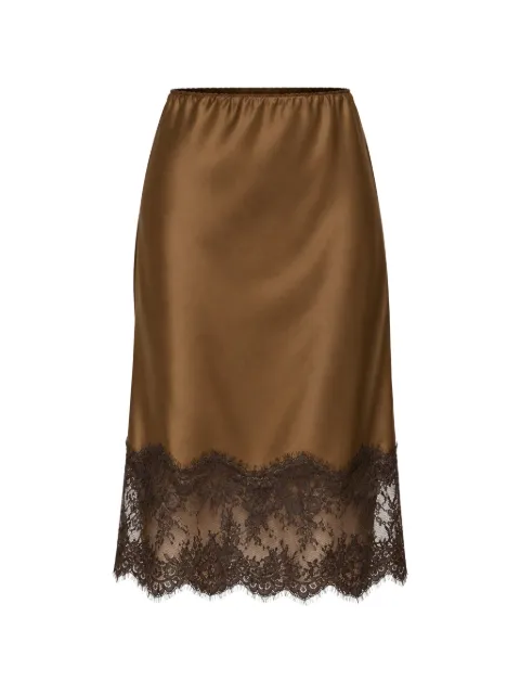 HERSKIND Herbert lace-trimmed midi skirt