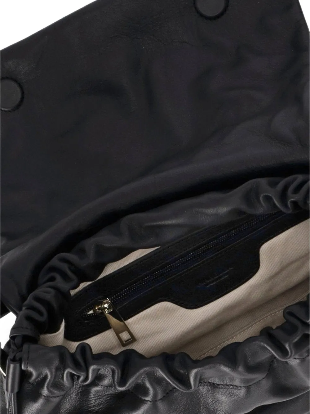 Marella medium West foldover shoulder bag Zwart