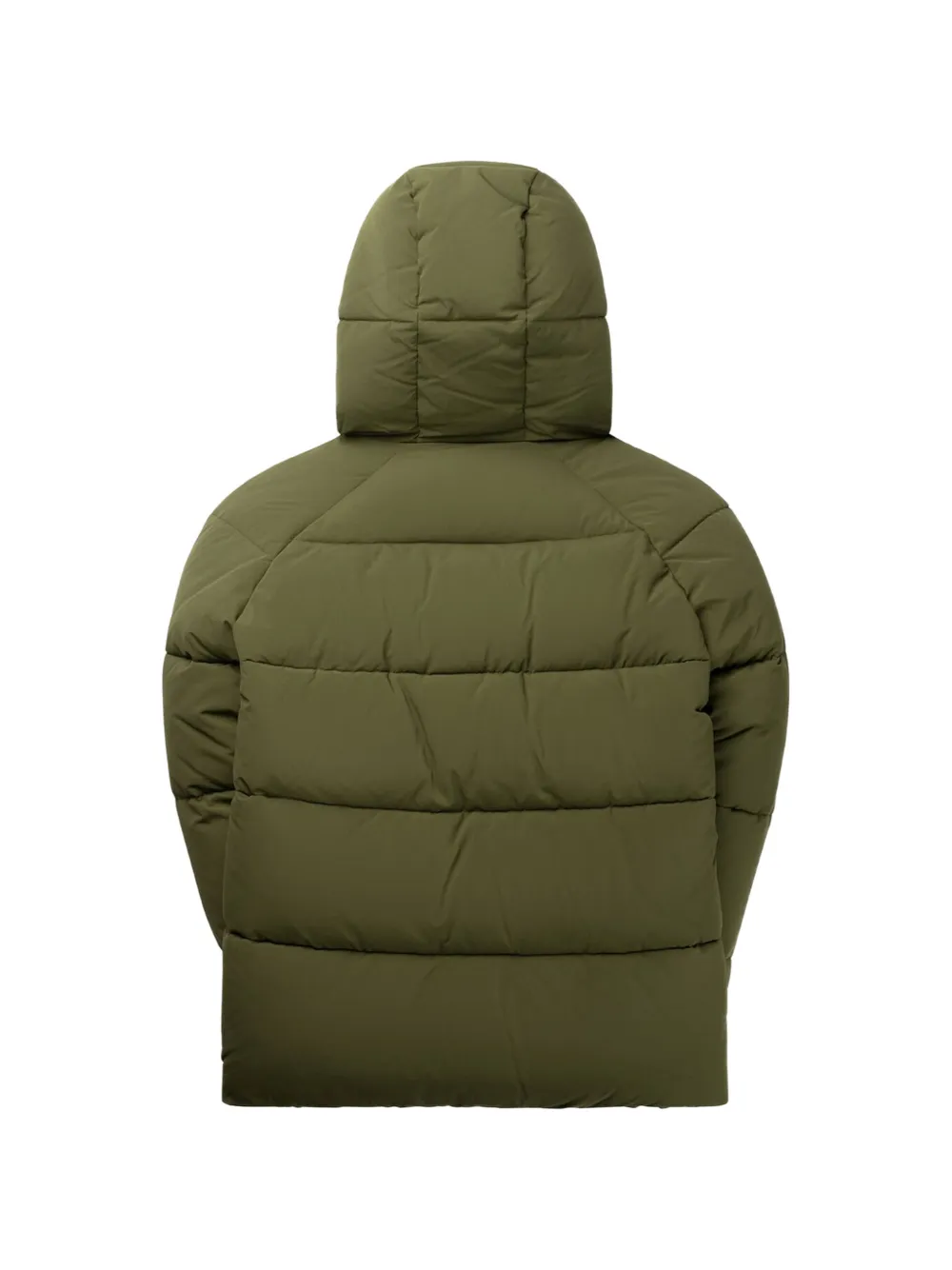 Daily Paper quilted hooded jacket Groen