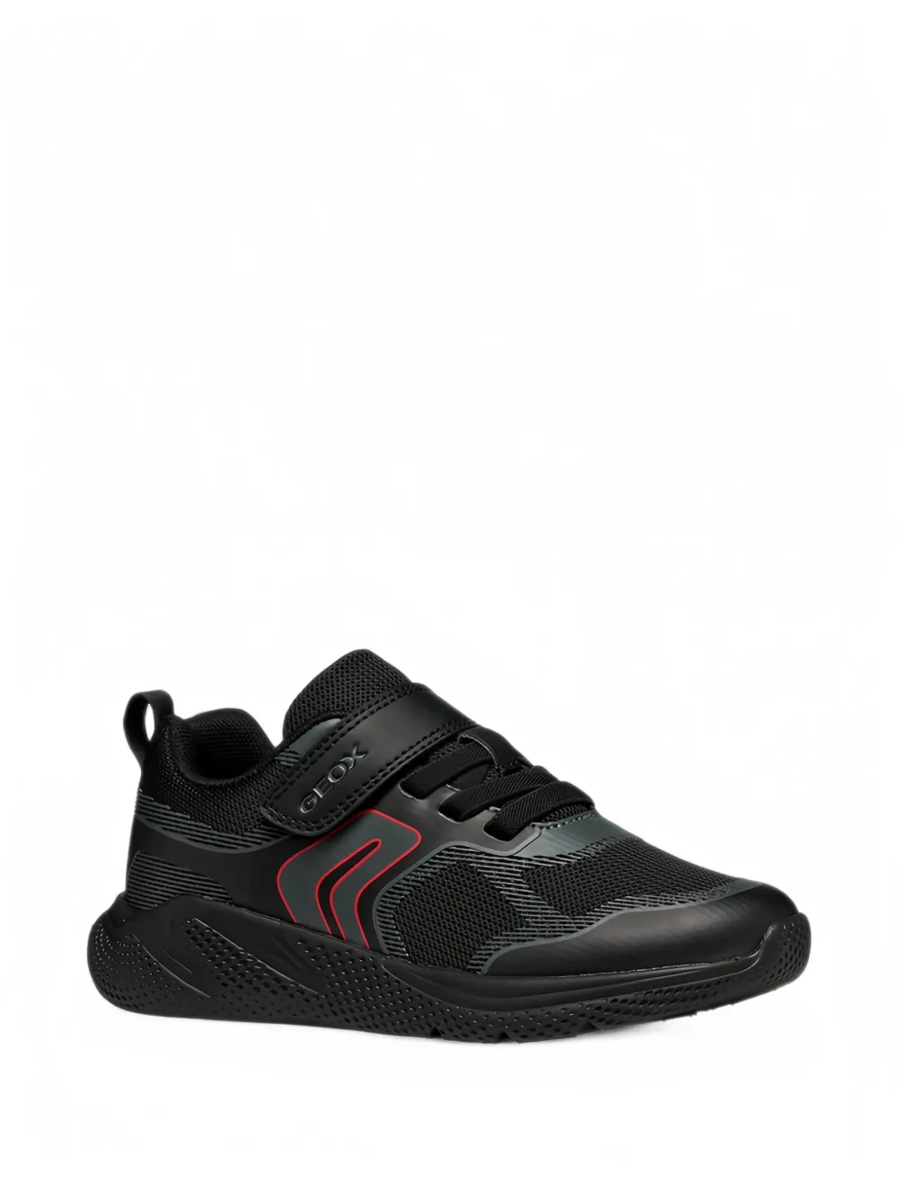 Geox Kids Sprintye panelled touch-strap sneakers - Nero