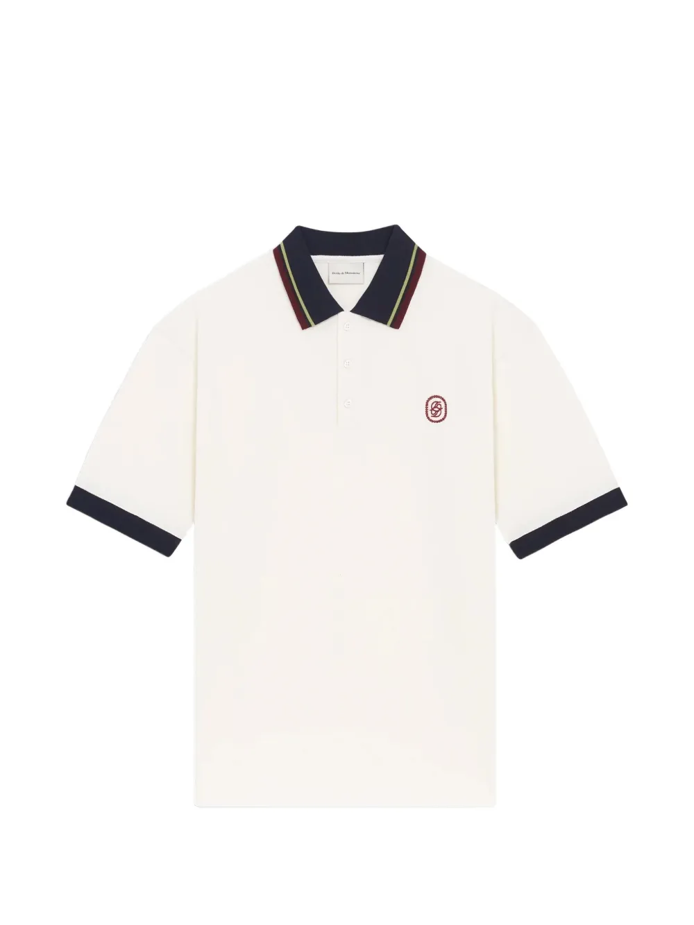 Drôle De Monsieur Mirror logo-embroidered polo shirt - Toni neutri