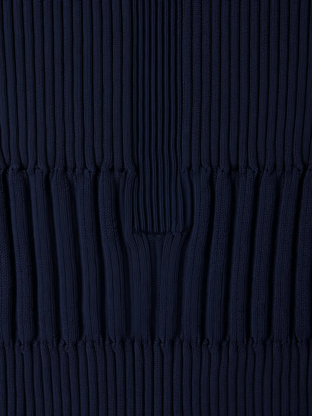 CFCL Kids ribbed-knit flared mini dress Blauw