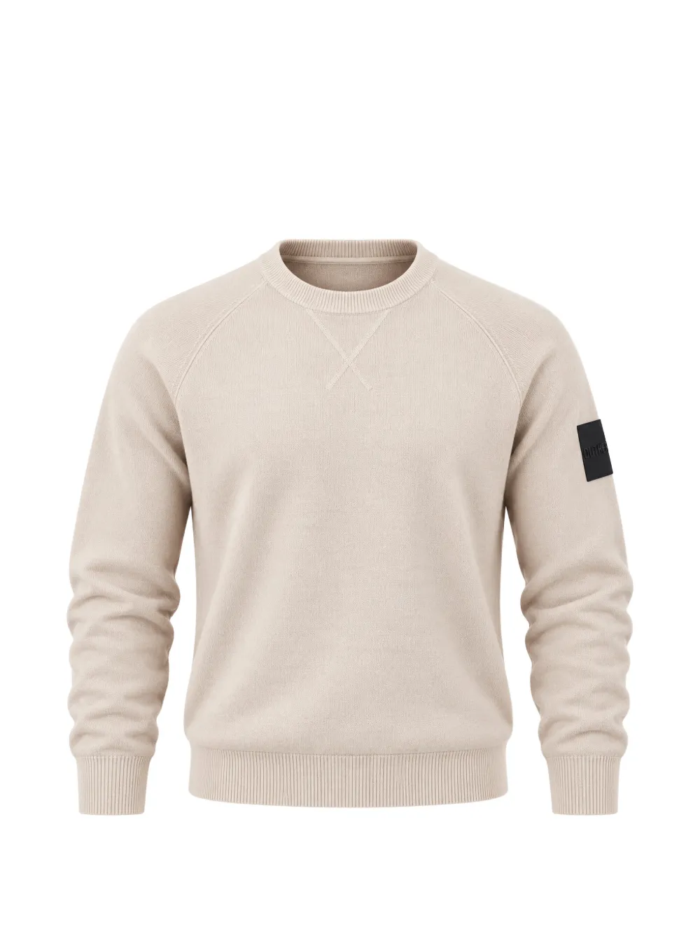 Outhere Logo-patch Raglan-sleeve Sweater In Neutral