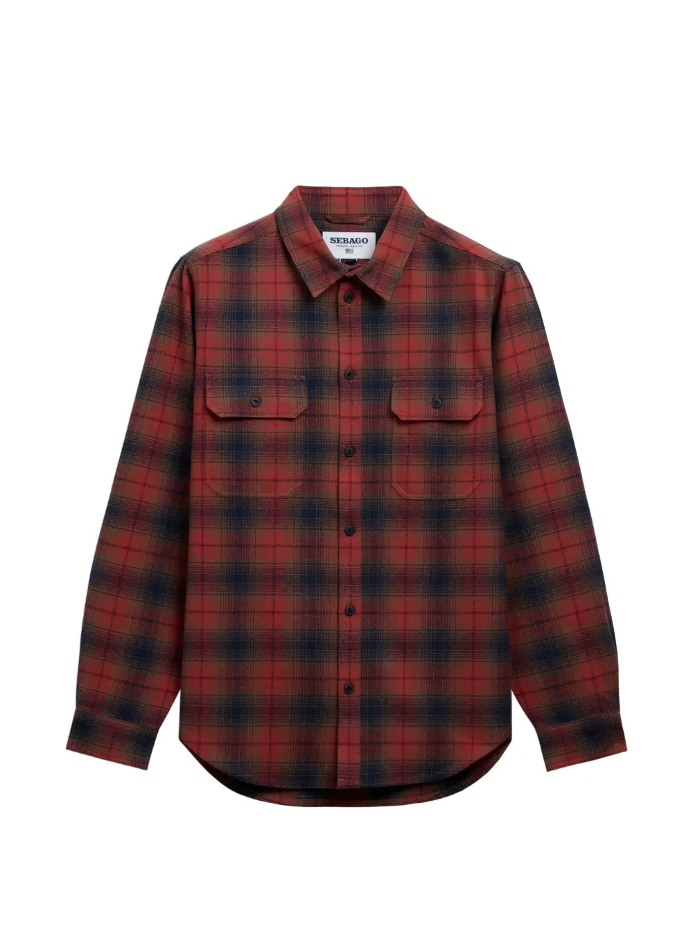 Sebago Mizzen plaid-check flannel jacket - Rosso