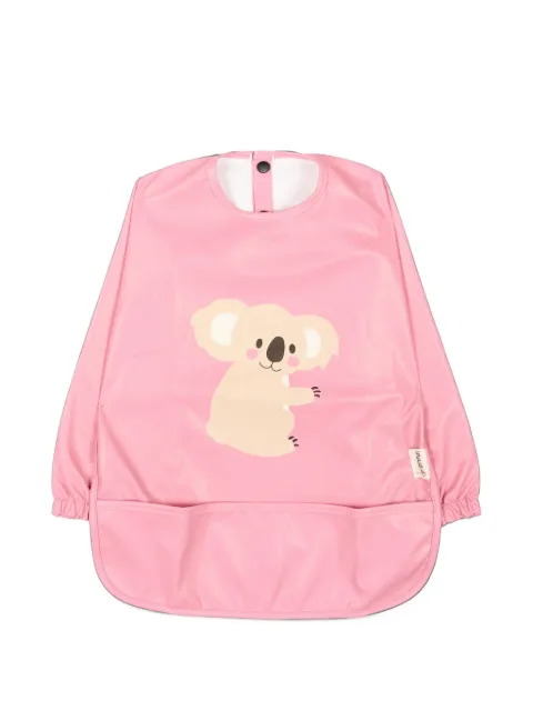 Inaiê koala-print long-sleeve bib