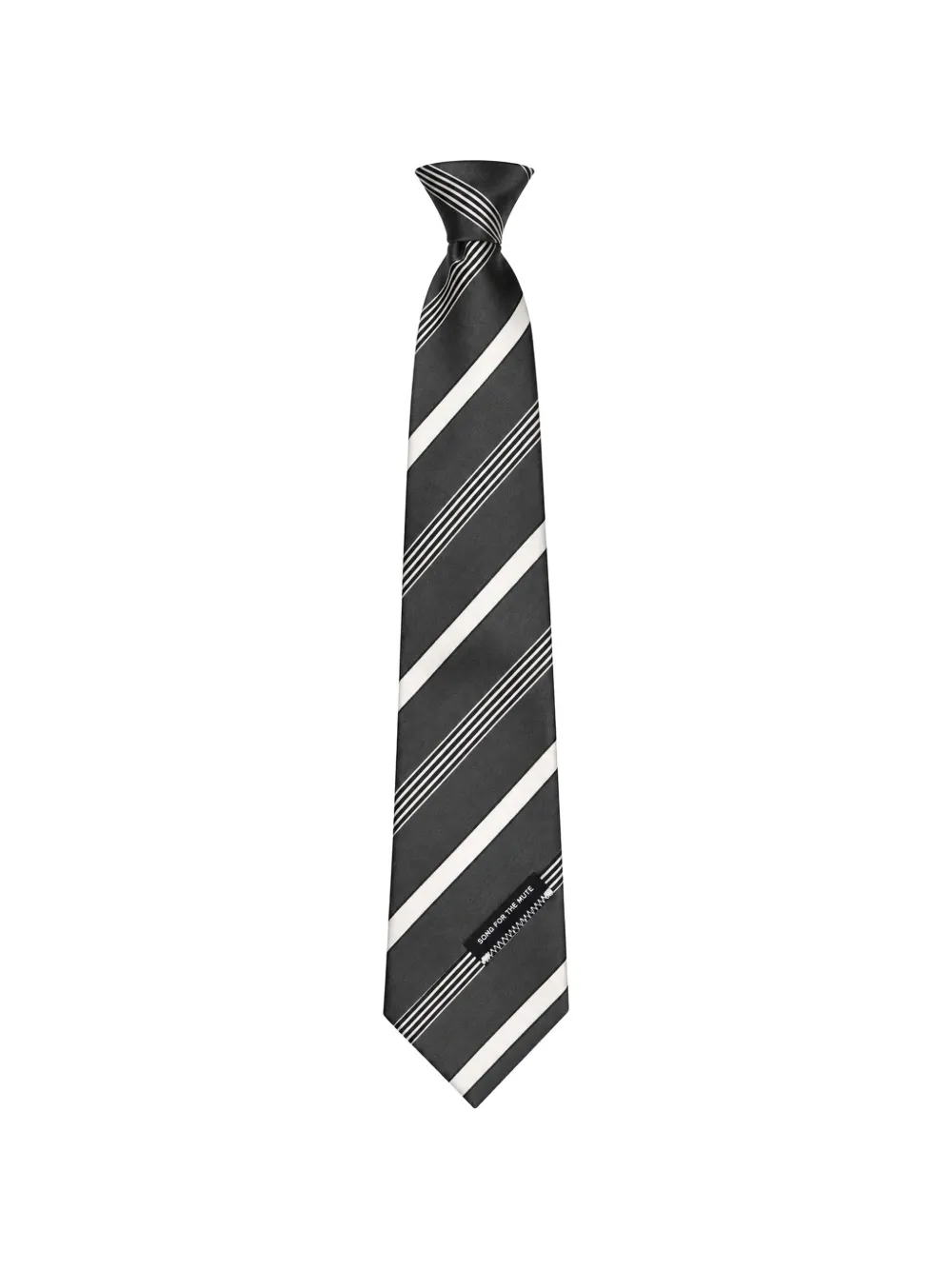 Song For The Mute Playground silk tie - Schwarz
