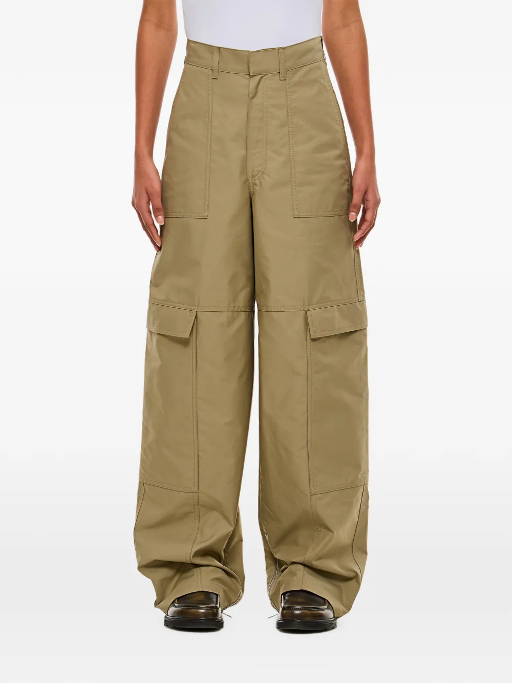 LOEWE patch-pocket cargo pants - Green
