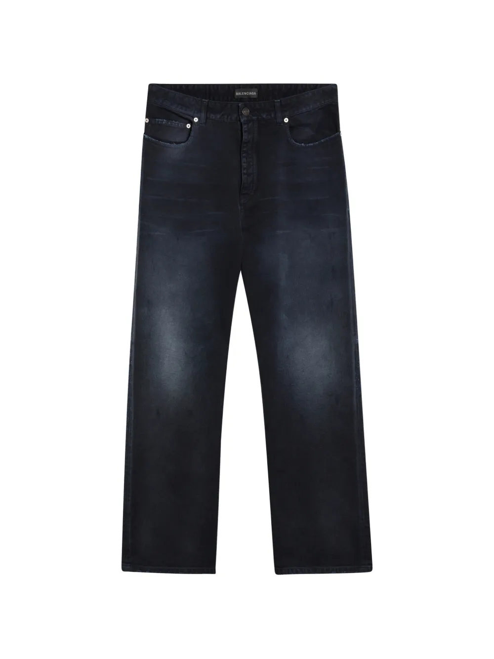 Balenciaga faded panelled jeans - Blau