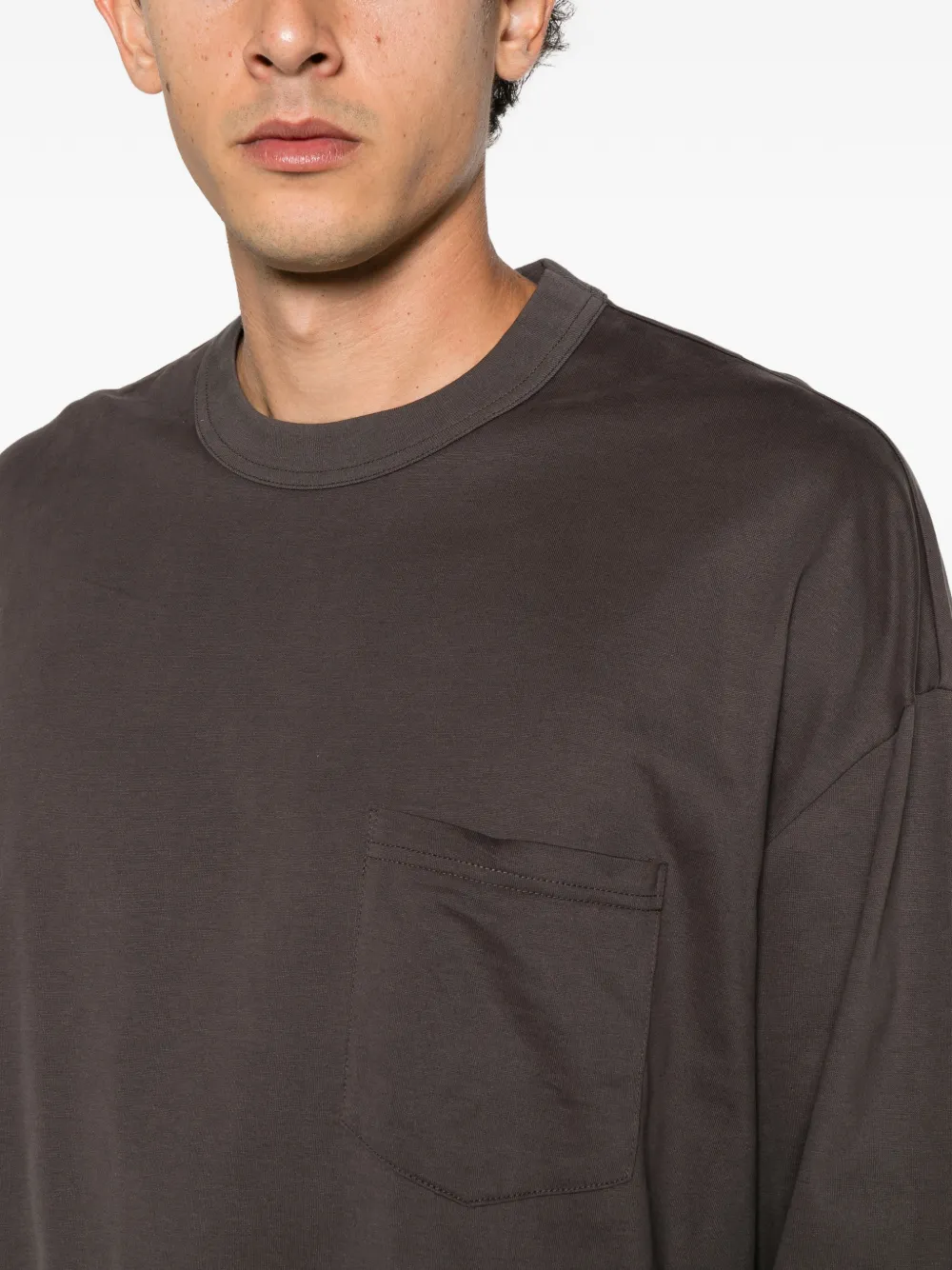 Comme des Garçons Homme chest-pocket long-sleeve T-shirt Grijs